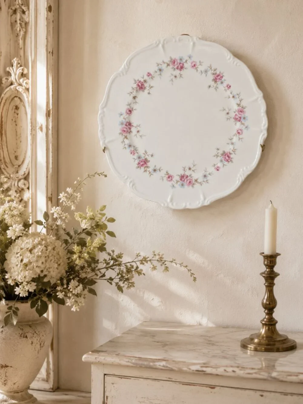 Vintage Edelstein Bavaria Florence Pattern Dinner Plate With Scalloped Edges